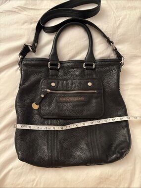 Marc by Marc Jacobs Black Pebbled Leather Satchel